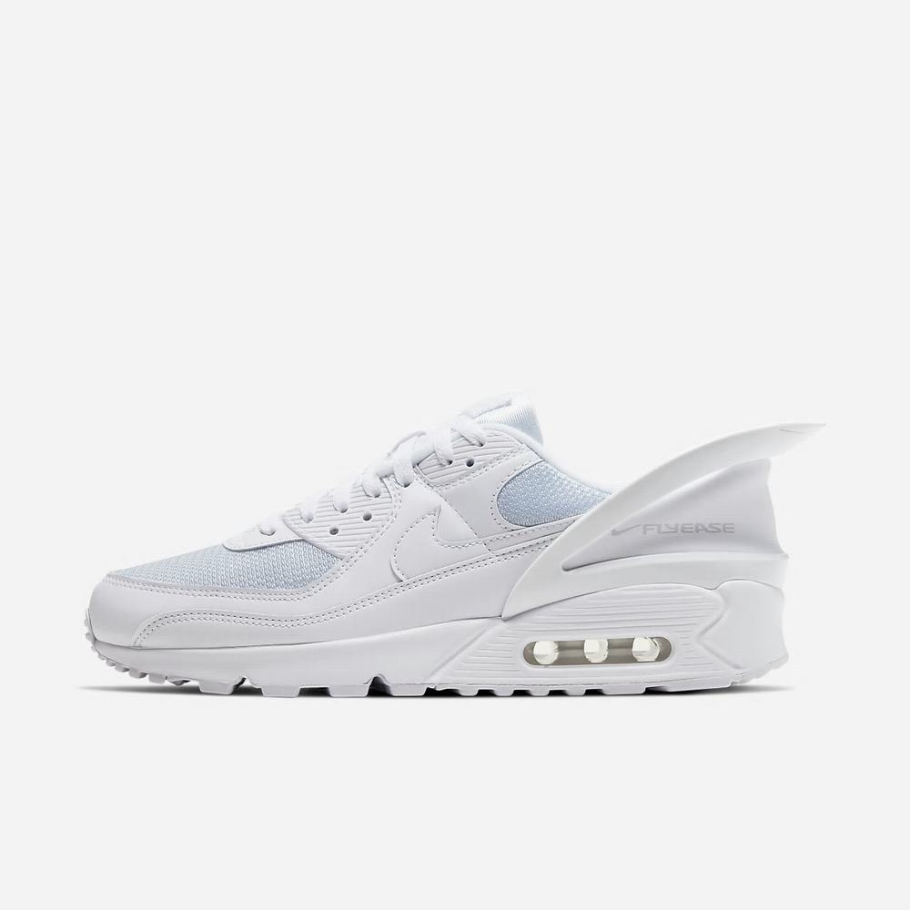 Sneakers Nike Air Max 90 FlyEase Blanche 8351-026 White/White/White Homme | TQM-43346671